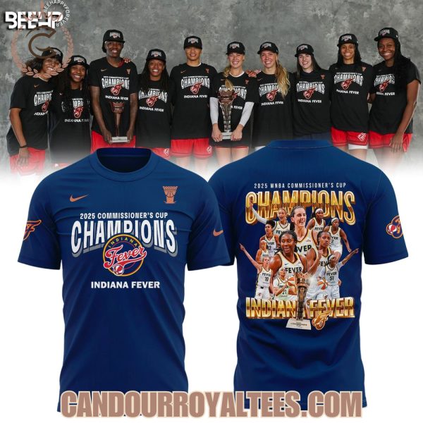 2025 WNBA Commissioner’s Cup Champions Indiana Fever Blue Tshirt, Hoodie