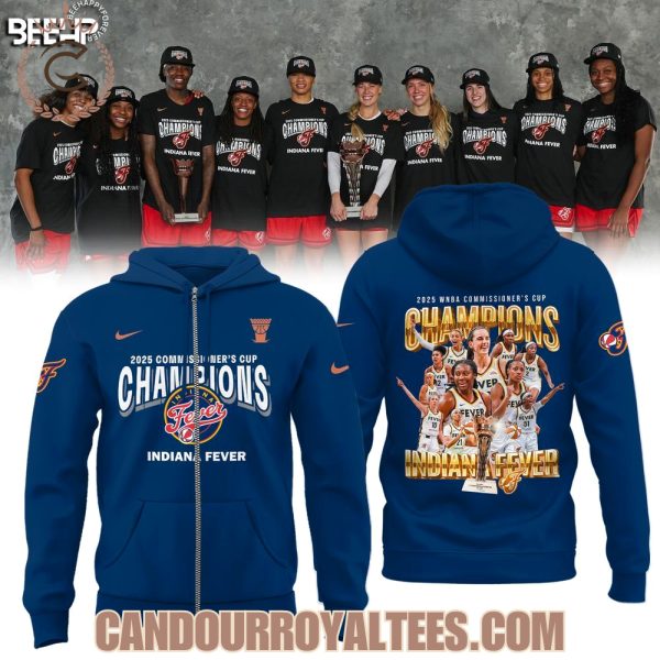 2025 WNBA Commissioner’s Cup Champions Indiana Fever Blue Tshirt, Hoodie