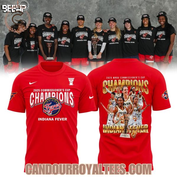 2025 WNBA Commissioner’s Cup Champions Indiana Fever Red Tshirt, Hoodie