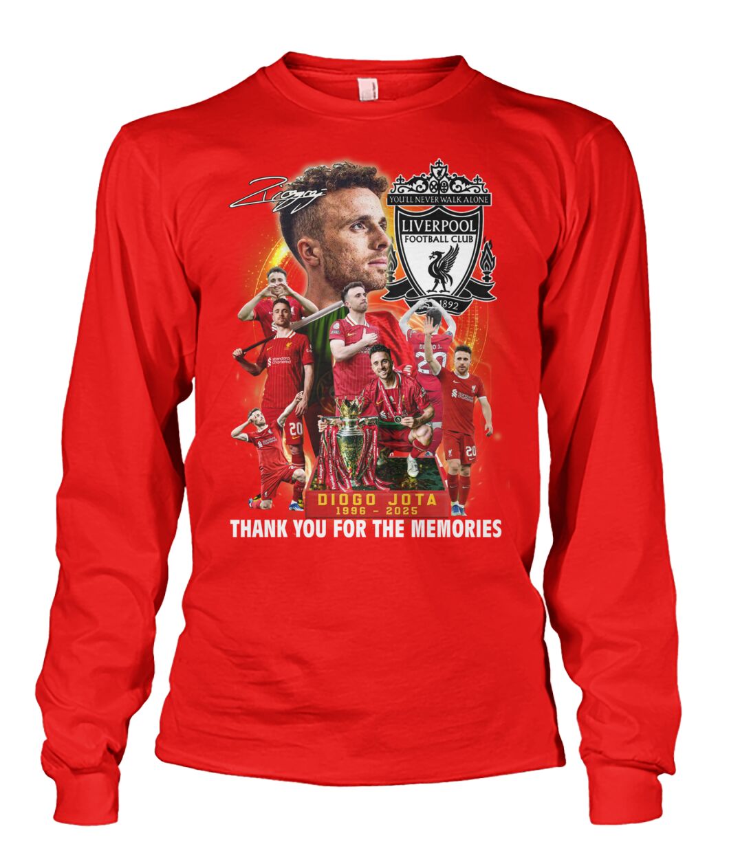Diogo Jota 1996 - 2025 Thank You For The Memories T-Shirt Diogo Jota 1996 - 2025 Thank You For The Memories T-Shirt