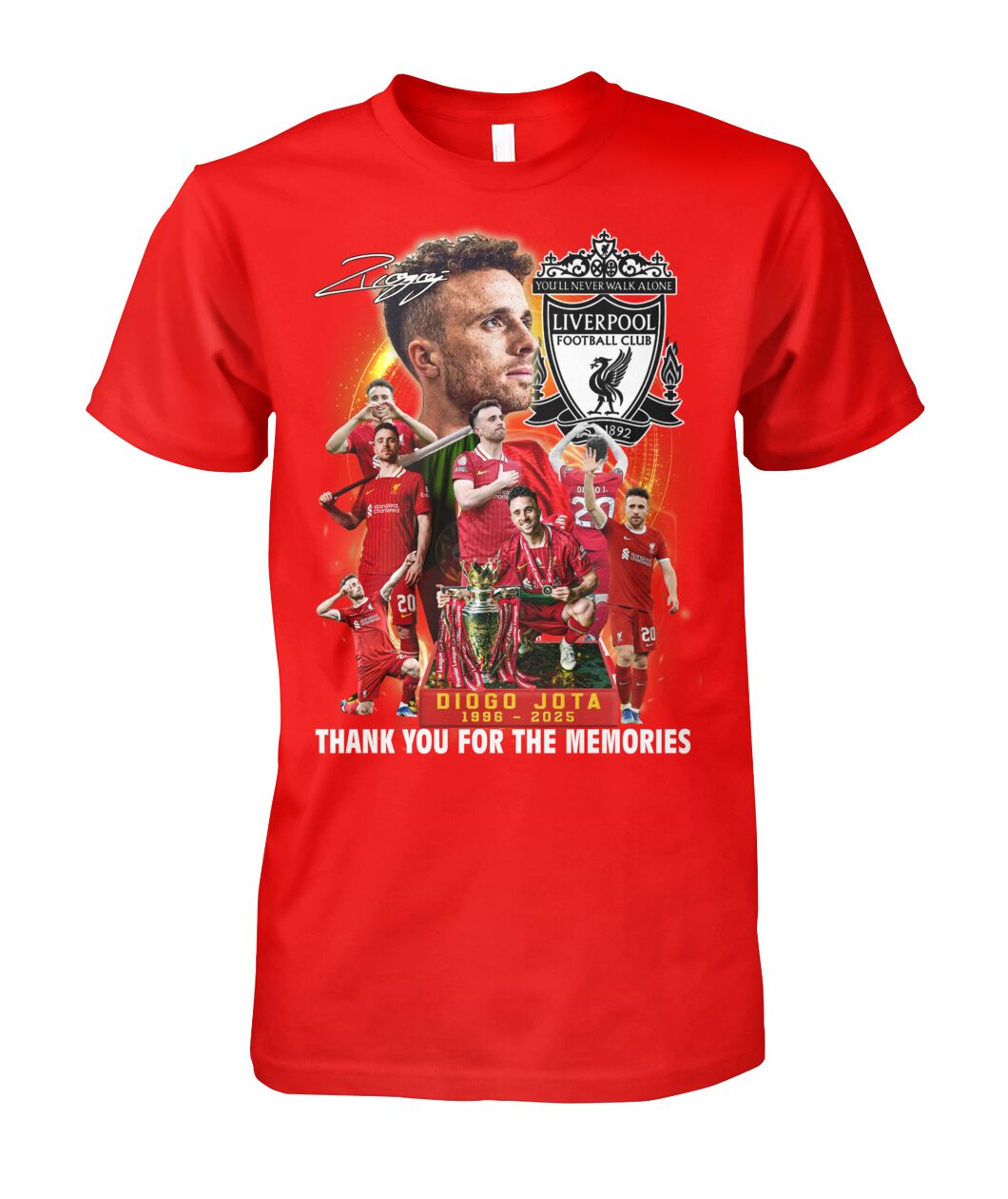 Diogo Jota 1996 - 2025 Thank You For The Memories T-Shirt Diogo Jota 1996 - 2025 Thank You For The Memories T-Shirt