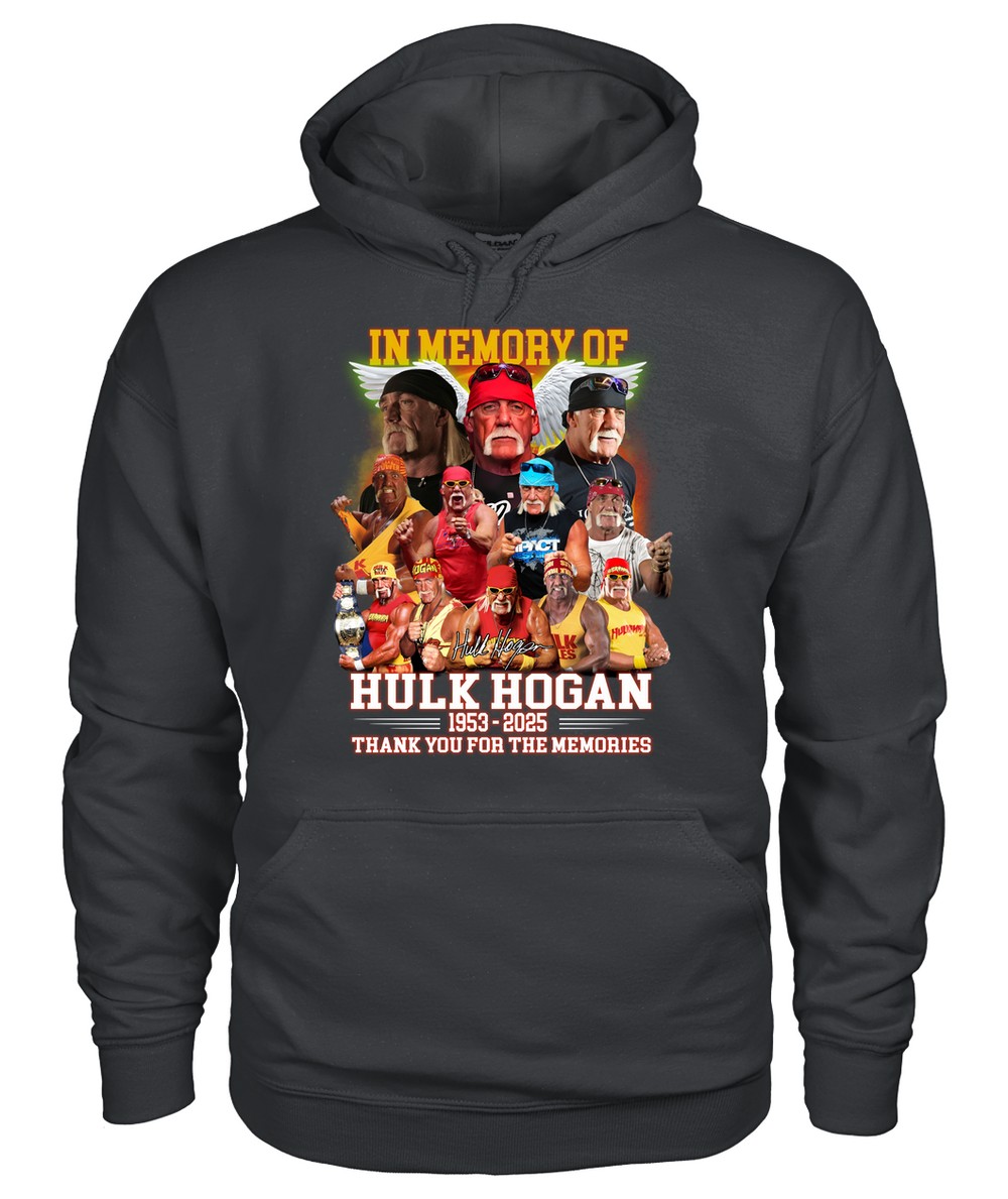 In Memory Of Hulk Hogan 1953 - 2025 Thank You For The Memories T-Shirt In Memory Of Hulk Hogan 1953 - 2025 Thank You For The Memories T-Shirt