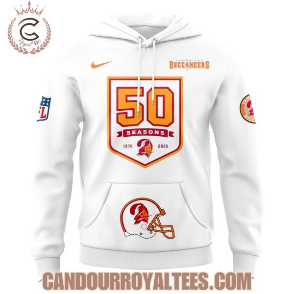 50 Seasons Of Tampa Bay Buccaneers Game Hoodie