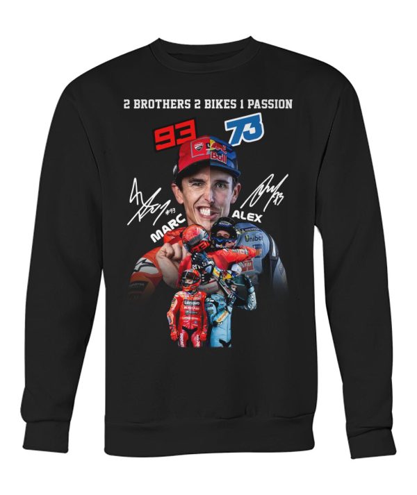 2 Brothers 2 Bikes 1 Passion Marc & Alex T-Shirt