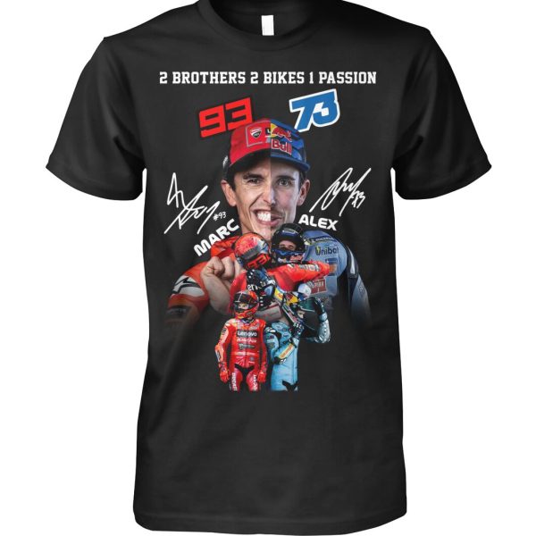 2 Brothers 2 Bikes 1 Passion Marc & Alex T-Shirt