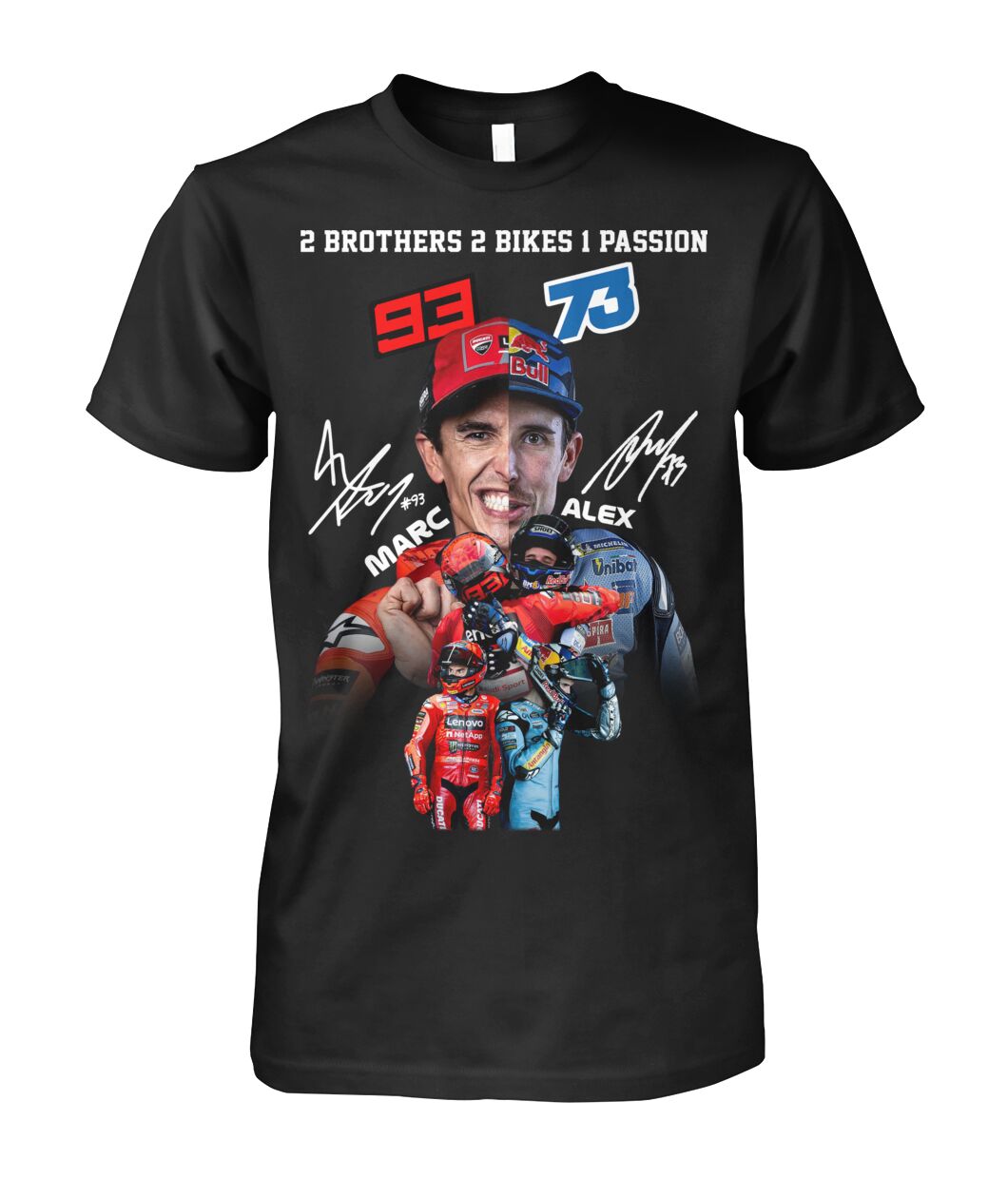 2 Brothers 2 Bikes 1 Passion Marc & Alex T-Shirt 2 Brothers 2 Bikes 1 Passion Marc & Alex T-Shirt