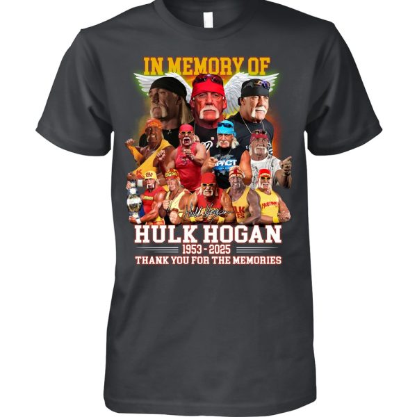 In Memory Of Hulk Hogan 1953 – 2025 Thank You For The Memories T-Shirt