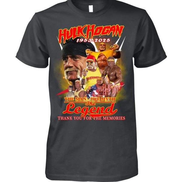 Hulk Hogan 1953 – 2025 The Man The Myth The Legend Thank You For The Memories T-Shirt