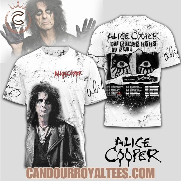 Alice Cooper European tour 2025 Tshirt