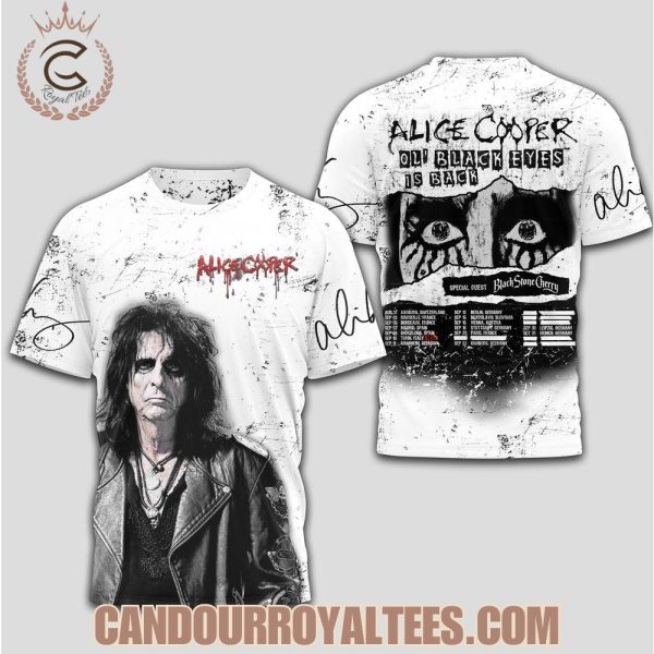 Alice Cooper European tour 2025 Tshirt