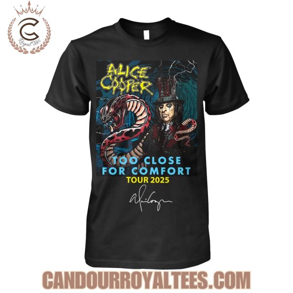 Alice Cooper Too Close For Comfort Tour 2025 T-Shirt