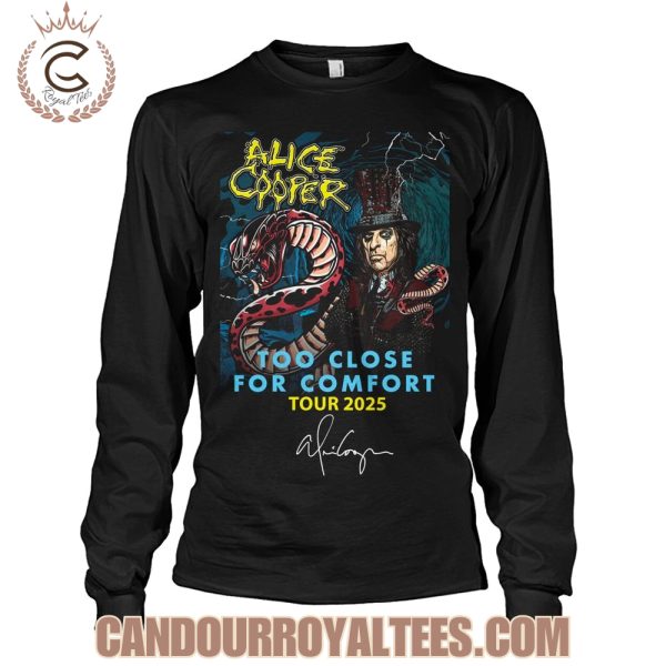 Alice Cooper Too Close For Comfort Tour 2025 T-Shirt