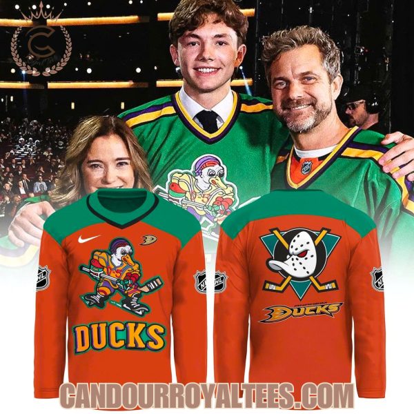 Anaheim Ducks Quack Attack Retro Edition Orange Hockey Jersey
