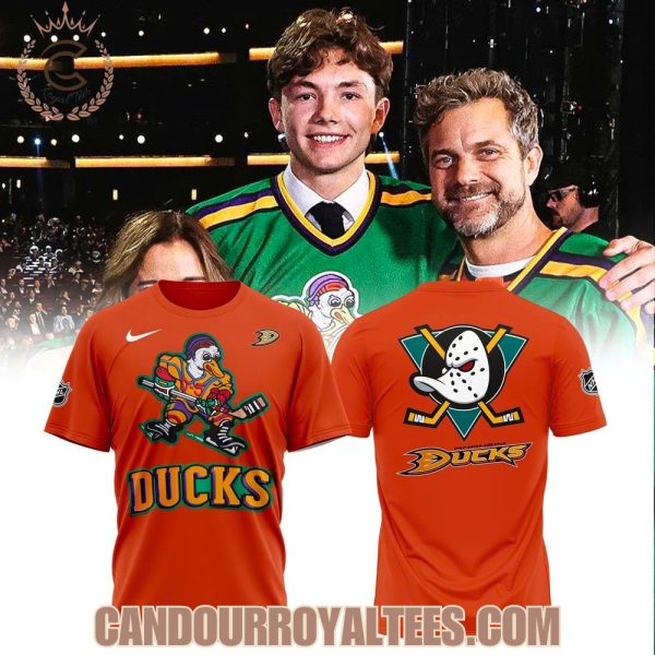 Anaheim Ducks Quack Attack Retro Edition Orange Hoodie