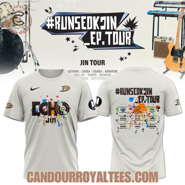 Anaheim Ducks x JIN RunSeokjin Ep. Tour 2025 Tshirt, Hoodie