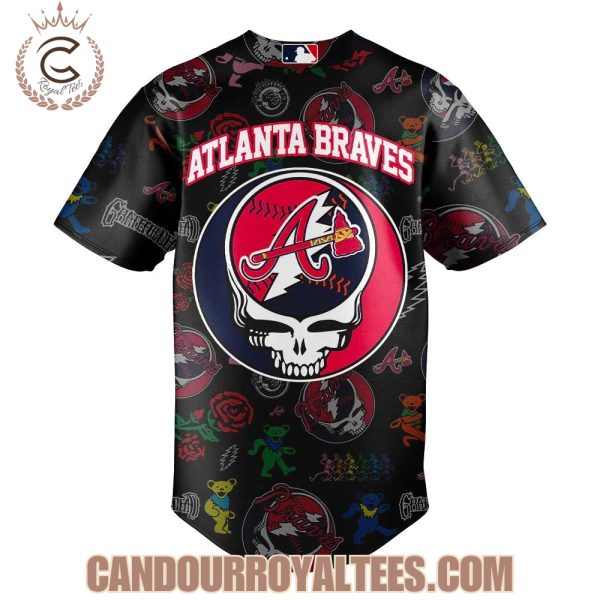 Atlanta Braves Grateful Dead Night Black Jersey