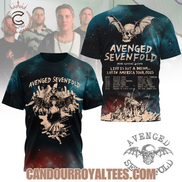 Avenged Sevenfold Latin America Tour 2025 Tshirt