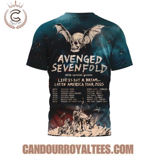 Avenged Sevenfold Latin America Tour 2025 Tshirt
