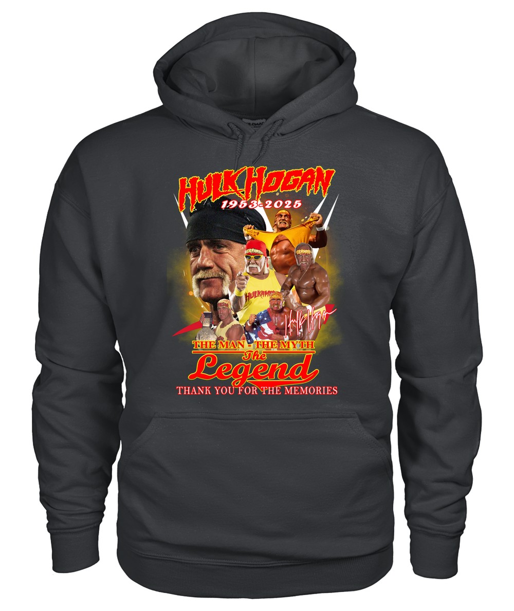 Hulk Hogan 1953 - 2025 The Man The Myth The Legend Thank You For The Memories T-Shirt Hulk Hogan 1953 - 2025 The Man The Myth The Legend Thank You For The Memories T-Shirt