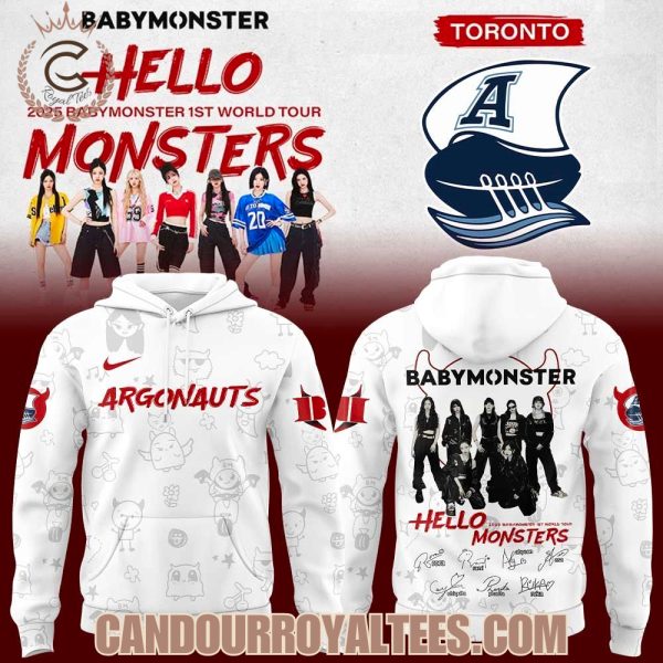 Babymonster 1st World Tour 2025 x Toronto Argonauts Signature Tshirt, Hoodie