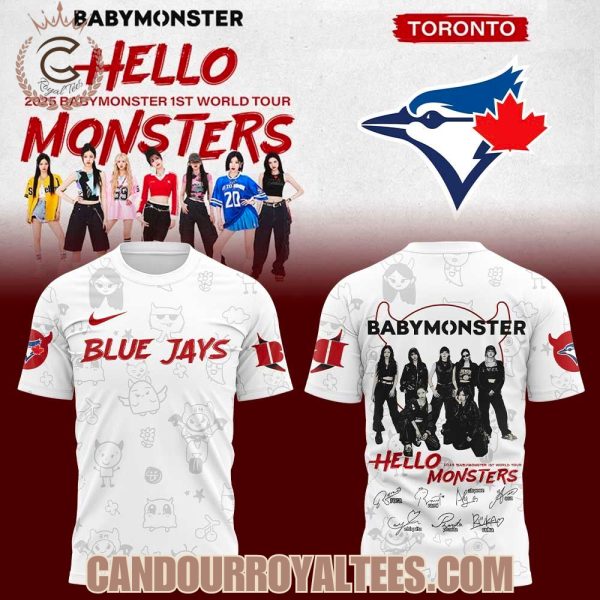 Babymonster 1st World Tour 2025 x Toronto Blue Jays Signature Tshirt, Hoodie