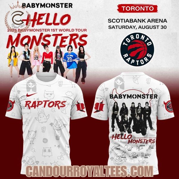 Babymonster 1st World Tour 2025 x Toronto Raptors Signature Tshirt, Hoodie