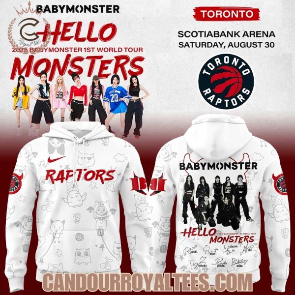Babymonster 1st World Tour 2025 x Toronto Raptors Signature Tshirt, Hoodie