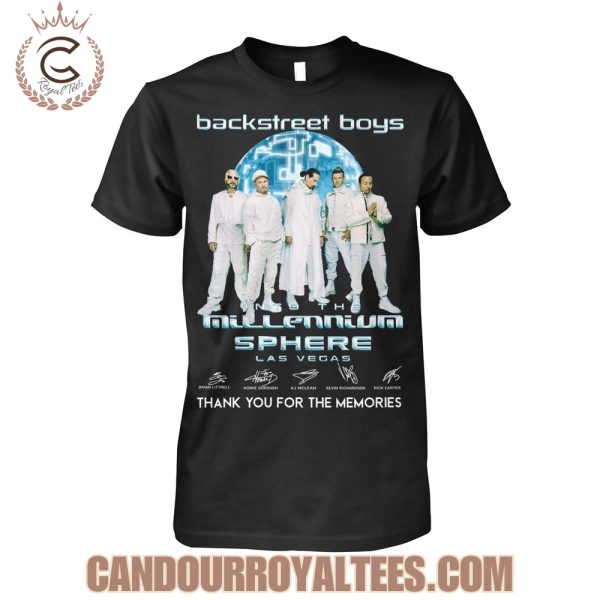 Backstreet Boys Into The Millennium Sphere Las Vegas Thank You For The Memories T-Shirt