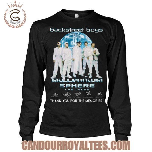 Backstreet Boys Into The Millennium Sphere Las Vegas Thank You For The Memories T-Shirt