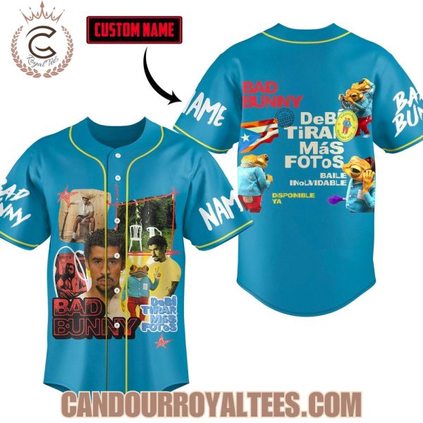 Bad Bunny Debi Tirar Mas Fotos Custom Baseball Jersey