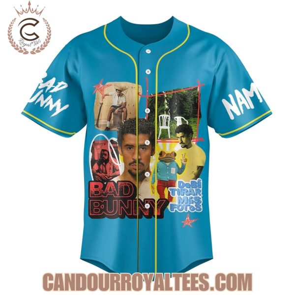 Bad Bunny Debi Tirar Mas Fotos Custom Baseball Jersey