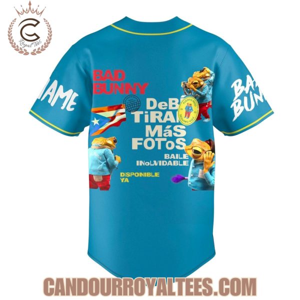 Bad Bunny Debi Tirar Mas Fotos Custom Baseball Jersey