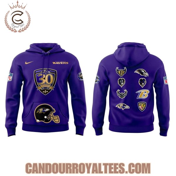Baltimore Ravens 30th Season Game Hoodie