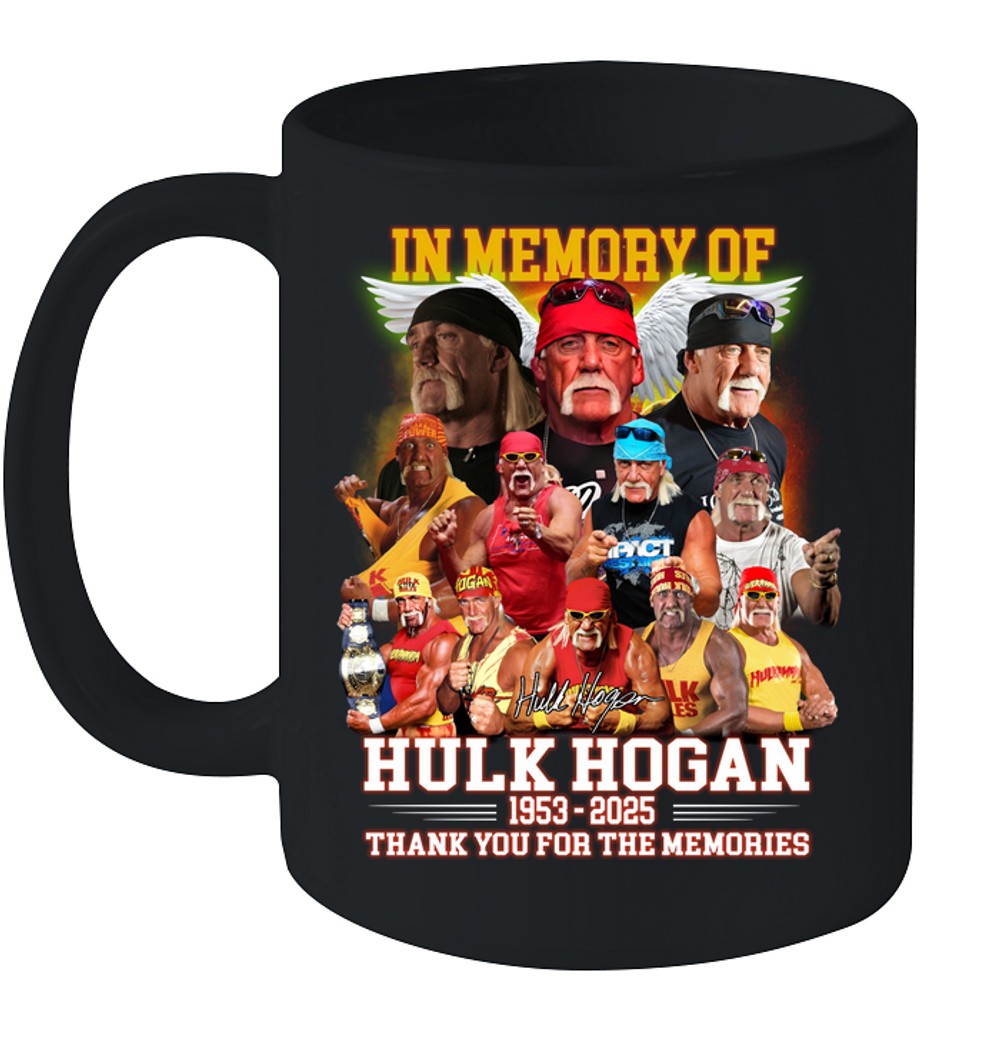 In Memory Of Hulk Hogan 1953 - 2025 Thank You For The Memories T-Shirt In Memory Of Hulk Hogan 1953 - 2025 Thank You For The Memories T-Shirt