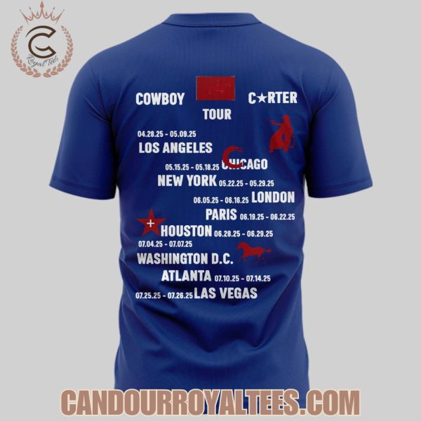 Beyonce x Washington DC Cowboy Carter Tour Blue Tshirt, Hoodie