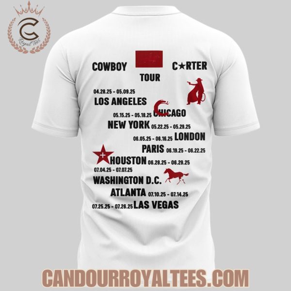 Beyonce x Washington DC Cowboy Carter Tour White Tshirt, Hoodie