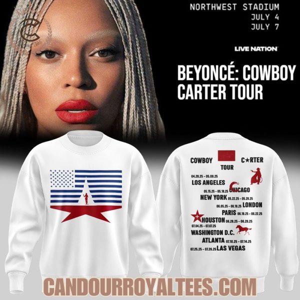 Beyonce x Washington DC Cowboy Carter Tour White Tshirt, Hoodie