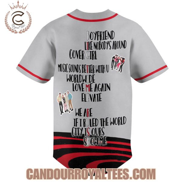 Big Time Rush In Real Life Worldwide Baseball Jersey