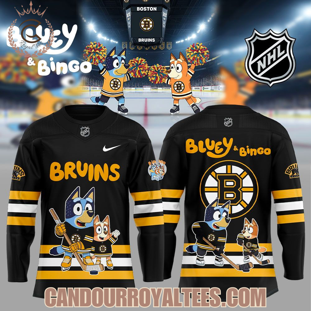 Boston Bruins Bluey and Bingo Jersey Boston Bruins Bluey and Bingo Jersey