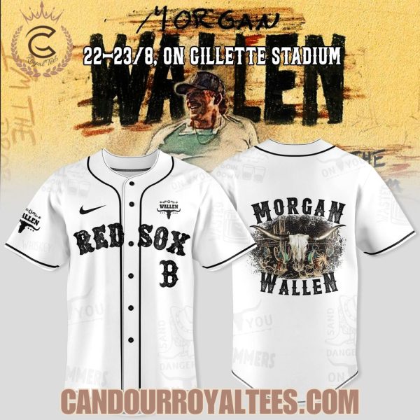 Boston Red Sox x Wallen Morgan tour Merch 2025 Jersey