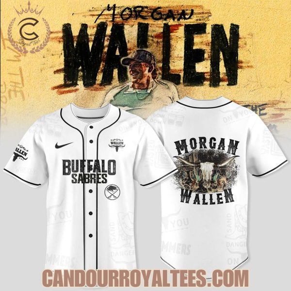 Buffalo Sabres x Morgan Wallen tour Merch 2025 Jersey