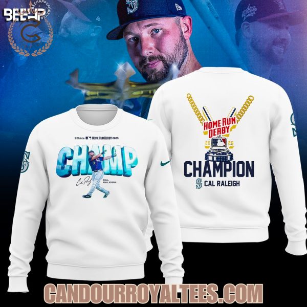 Cal Raleigh Seattle Mariners 2025 Home Run Derby Champion Hoodie
