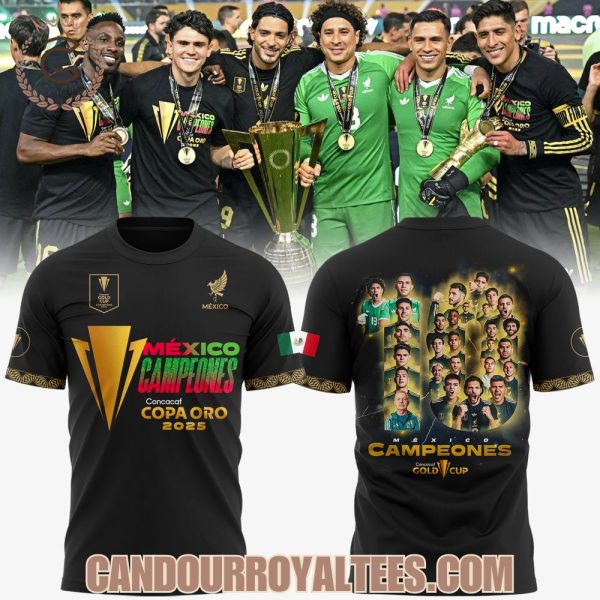 Camiseta del campeon de la Copa Oro de la Concacaf Mexico 2025