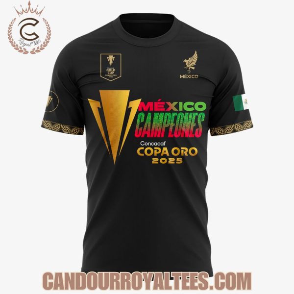 Camiseta del campeon de la Copa Oro de la Concacaf Mexico 2025