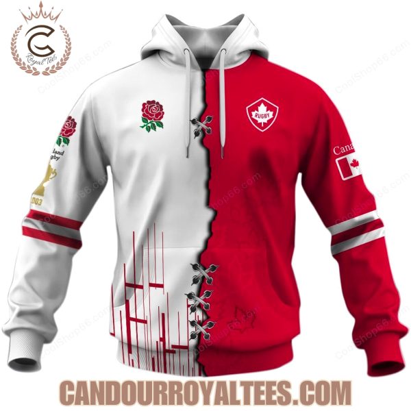 Canada Rugby x England Rugby Red Roses Hoodie