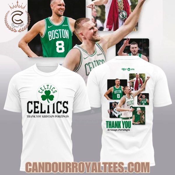 Celtics Thank You Kristaps Porziņģis Tshirt, Hoodie