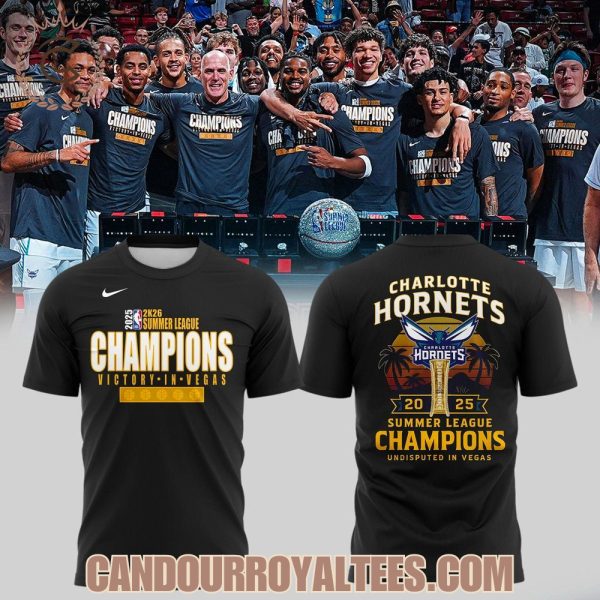 Charlotte Hornets 2025 Summer League Champions Tshirt, Hoodie