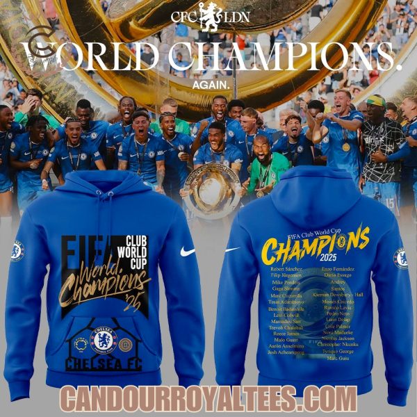 Chelsea FC 2025 FIFA Club World Cup Champions Hoodie