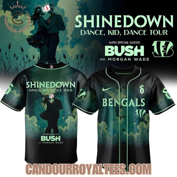 Cincinnati Bengals x Shinedown Dance, Kid, Dance Tour Merch 2025 Baseball Jersey