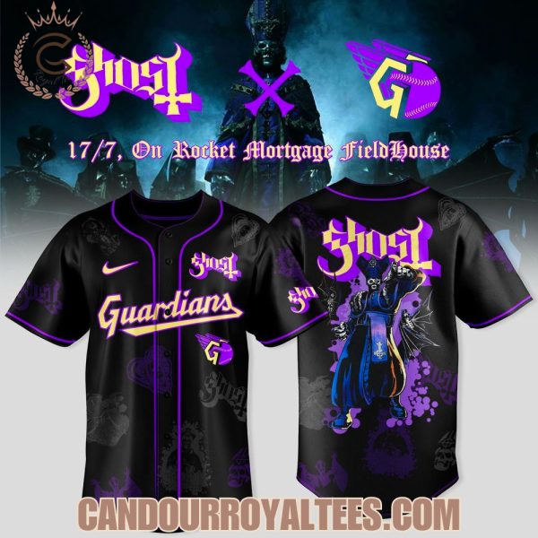 Cleveland Guardians x Ghost Band World Tour 2025 Baseball Jersey